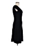 Zara Solid Black Casual Dress Size M - photo 4