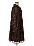 J.Crew 100% Polyester Animal Print Brown Casual Dress Size L - photo 4