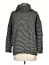 CAbi 100% Cotton Stripes Black Turtleneck Sweater Size S - photo 1