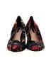 Tahari Floral Black Heels Size 7 - photo 2