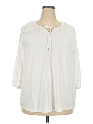 Lands' End 3/4 Sleeve Blouse (view 1)