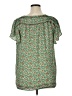 Max Studio 100% Polyester Green Short Sleeve T-Shirt Size XL - photo 2