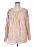 Chaps 100% Cotton Pink Long Sleeve Blouse Size 1X - photo 1