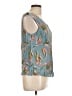 Annabelle Teal Sleeveless Blouse Size L - photo 4