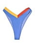 One One Color Block Blue Swimsuit Bottoms Size S - photo 1
