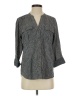 L.L.Bean 100% Cotton Tweed Gray 3/4 Sleeve Button-Down Shirt Size S - photo 1