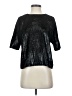J Brand 100% Polyester Metallic Black 3/4 Sleeve Top Size XS - photo 1