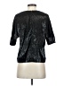 J Brand 100% Polyester Metallic Black 3/4 Sleeve Top Size XS - photo 2