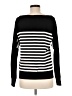 White House Black Market Stripes Black Pullover Sweater Size M - photo 2