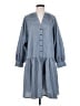Assorted Brands Checkered-gingham Blue Casual Dress Size XS - photo 1
