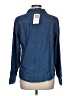 Croft & Barrow 100% Cotton Blue Long Sleeve Button-Down Shirt Size L - photo 2