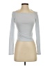 Elodie Silver Long Sleeve Top Size S - photo 1