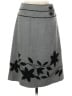 Grace Elements 100% Acrylic Gray Casual Skirt Size 4 - photo 1