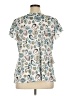 Bella Dahl 100% Polyester Teal Short Sleeve Blouse Size XL - photo 2