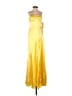 Unbranded 100% Polyester Yellow Cocktail Dress Size 2 - photo 1