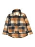 H&M 100% Polyester Plaid Brown Coat Size 6 - photo 1