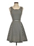 Express Stripes Black Casual Dress Size XS - photo 1