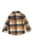 H&M 100% Polyester Plaid Brown Coat Size 6 - photo 2