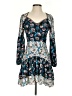 Elliatt 100% Polyester Paisley Blue Cocktail Dress Size XS - photo 1