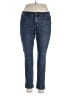 Liz Claiborne Solid Blue Jeans Size 14 - photo 1