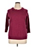 Coldwater Creek Burgundy Pullover Sweater Size 1X - photo 1