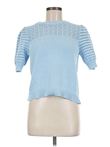 Aqua Pullover Sweater (view 1)