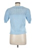 Aqua 100% Cotton Blue Pullover Sweater Size M - photo 2