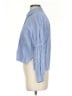 Zara Basic Blue Long Sleeve Button-Down Shirt Size S - photo 5