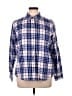 L.L.Bean 100% Cotton Plaid Blue Long Sleeve Button-Down Shirt Size XL - photo 1
