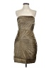 J.Crew 100% Silk Metallic Tan Cocktail Dress Size 4 - photo 1