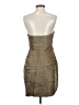 J.Crew 100% Silk Metallic Tan Cocktail Dress Size 4 - photo 2