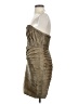 J.Crew 100% Silk Metallic Tan Cocktail Dress Size 4 - photo 5