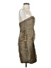 J.Crew 100% Silk Metallic Tan Cocktail Dress Size 4 - photo 4