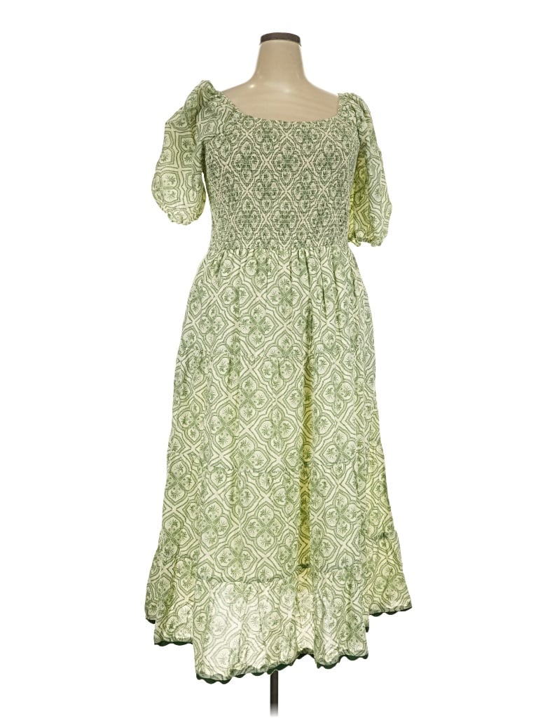Pre-owned Assorted Brands Casual Dress In Green