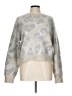 Rag & Bone Animal Print Silver Pullover Sweater Size L - photo 1