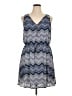 Maurices 100% Polyester Chevron-herringbone Blue Casual Dress Size XL - photo 1