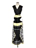 Ellen Tracy Graphic Black Casual Dress Size 0 - photo 1
