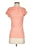 Deletta Stripes Orange Short Sleeve Turtleneck Size XS - photo 1
