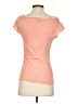 Deletta Stripes Orange Short Sleeve Turtleneck Size XS - photo 2