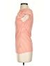 Deletta Stripes Orange Short Sleeve Turtleneck Size XS - photo 5