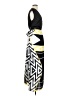 Ellen Tracy Graphic Black Casual Dress Size 0 - photo 4