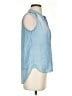 Bella Dahl 100% Tencel Blue Sleeveless Button-Down Shirt Size XS - photo 4