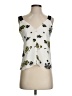 A.L.C. 100% Silk Ivory Sleeveless Silk Top Size 2 - photo 1