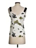 A.L.C. 100% Silk Ivory Sleeveless Silk Top Size 2 - photo 2