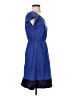 Pink Rose 100% Polyester Color Block Blue Casual Dress Size S - photo 4