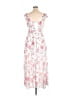 JJ's House 100% Polyester Floral White Casual Dress Size XL - photo 2