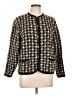 Crystal-Kobe 100% Acrylic Houndstooth Brown Cardigan Size L - photo 1