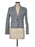 Mario Serrani Print Blue Blazer Size 6 - photo 1