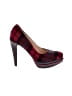 Cole Haan Plaid Burgundy Heels Size 7 1/2 - photo 1