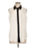 Apt. 9 Ivory Sleeveless Button-Down Shirt Size L - photo 1